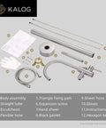 Freestanding Tub Filler Floor Mount Bath Faucet With Handheld Shower 360 Degree Swivel Spout, includes all installation hardware