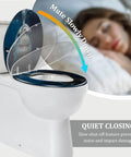 Resin Toilet Seat Decor for Elongated Toilet with a shark design and quiet closing feature.