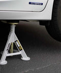 Heavy Duty Jack Stand Pro Grade 3 Ton Capacity, 6,000 Lb Per Stand, Adjustable From 13.2 To 21.5 Inches under vehicle