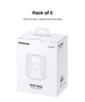 Packaging for Replacement Dust Bags Pack Of 5 For Jet Stick Cordless Vacuum Cleaners With Clean Station No Mess Auto Empty System
