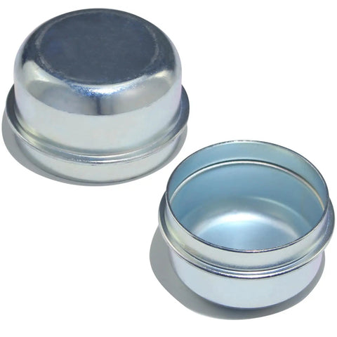 2PCS Heavy Duty Trailer Hub Cap Dust Caps 1.98 Inch Bolt Metal Axle Wheel Bearing Covers Galvanized And Corrosion Resistant