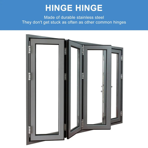 Double Action Spring Door Hinges 2 Pack Stainless Steel Heavy Duty Butt Hinges With Smooth Operation for swing doors