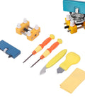 Watch Back Removal Repair Kit with Case Opener, Adjustable Holder and 4 Plastic Pins, Aluminum Alloy, Pro Grade Tool
