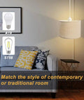 Plug In Pendant Light With 15 Ft Clear Cord Beige Linen Shade On Off Switch Hanging Ceiling Light for cozy room setting