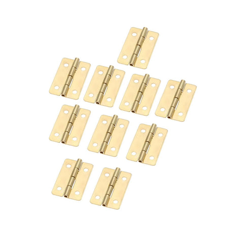 Beefy Rotating Concealed Cabinet Hinges Set, 10 Pcs Mini Door Hinges For Furniture, Jewelry Boxes And Small Cupboards, 30x21mm