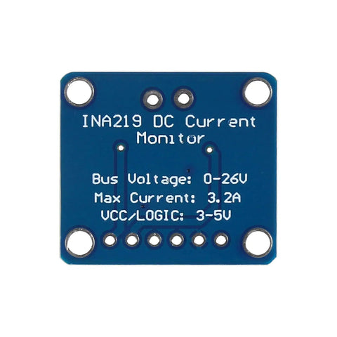 Set Of Four I2C Bi Directional Current And Power Sensor Breakout Boards For 3 To 5V Projects, front view of INA219 module