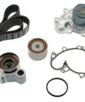 Engine Timing Belt Kit With Water Pump For Toyota 4Runner T100 Tacoma And Tundra Complete Service Kit components displayed