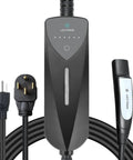 Dual Level Portable EV Charger For All NACS Vehicles, Adjustable 8A To 40A Charging With NEMA 14-50 And 5-15 Plugs