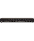 Heavy Duty Eight Port Displayport Kvm Switch With Us Govt Niap Tight Security And Cac Port For Smooth 4K Screen Switching and Bulletproof Office Hardware Organization - Front view showing multiple input and output ports.