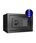 Front view of Built Tough Steel Safe Box With Sensor Light And Lock For Home Or Office, Hidden Wall Or Cabinet Mount, 0.8 Cubic Feet Security Safe