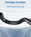 Durable High Temp Turbocharger Air Intake Hose Replacement for Mercedes-Benz shown in package with curved design