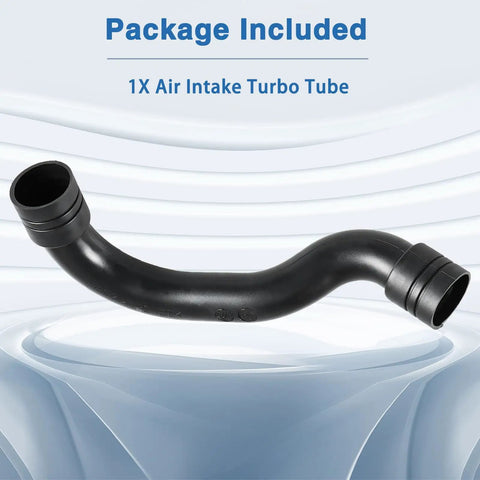 Durable High Temp Turbocharger Air Intake Hose Replacement for Mercedes-Benz shown in package with curved design