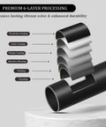 Black Curtain Rods For Windows 36 To 150 Inches showing premium 6-layer processing for enhanced durability and vibrant color