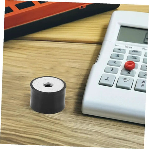 8 Pack Heavy Duty Rubber Vibration Isolation Pads With Dual Female Thread Shock Absorber Mounts, Cylinder Anti Vibration Dampers For Industrial Equipment, Quiet Buffer To Cut Noise And Protect Machinery.