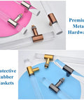 Rose Gold Clear Acrylic Door Handle Pull Push H Shape Glass Bar 39 Inch Modern Sliding Hardware Kit For Commercial Doors