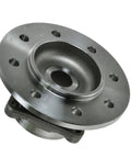 Front Wheel Hub And Bearing Assembly Set For Dodge Ram 2500 4WD 8 Lug 1994 To 1999 No Abs close-up view showing metal construction.