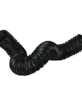 2-1/2 Inch Flexible Dust Collection Hose for Table Saws and Drill Presses, black, extends up to 39 inches, heavy duty, woodworking shop use