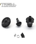 Hardened Steel Axle Ring And Pinion Gear Set 12T 24T For FCX24 Smasher Power Wagon With Spool Locker shown with components