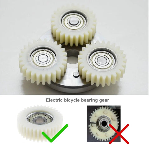 3 Pack 36 Teeth E Bike Wheel Hub Motor Planetary Gears With Bearing Compatible With Bafang Hub Motors 38mm Diameter