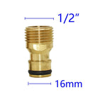 Leakproof Brass Hose Fittings Set 20 Pieces One Half Inch Three Quarter Inch One Inch Quick Connectors For Garden Faucet Adapters Copper Watering Connectors Drip Irrigation And Outdoor Hose System Easy Install 1/2 in brass connector 16mm