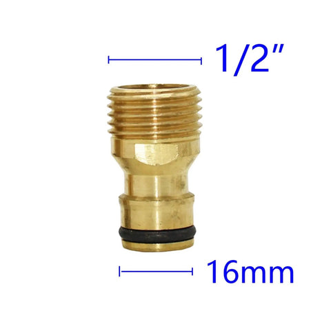 Leakproof Brass Hose Fittings Set 20 Pieces One Half Inch Three Quarter Inch One Inch Quick Connectors For Garden Faucet Adapters Copper Watering Connectors Drip Irrigation And Outdoor Hose System Easy Install 1/2 in brass connector 16mm