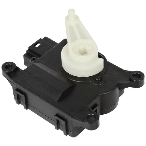 Heavy Duty Heating Blend Door Actuator Replacement For Nissan Sentra Juke Leaf And Cube, black motor with white gear for climate control.