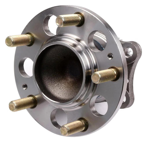 Front view of 4 Pack Front And Rear Wheel Hub Assembly With Wheel Bearing Replacement Non ABS 5 Lug Fits Hyundai Elantra 2011 2016 Veloster