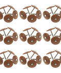 Bang For Your Buck Rock Solid Galvanized Roofing Nails With Plastic Washers For House Wrap Insulation Foam Board And Felt Sealing 200 Pack view of heavy duty fasteners with brown rubber seals.