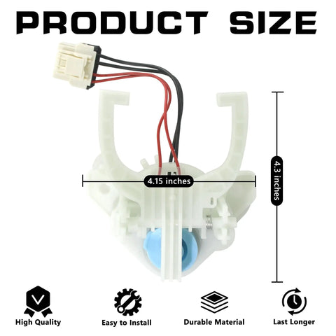 Heavy Duty Washer Shift Actuator Replaces Wh03x30517 For Ge Machines image showing dimensions 4.15 inches wide and 4.3 inches tall.
