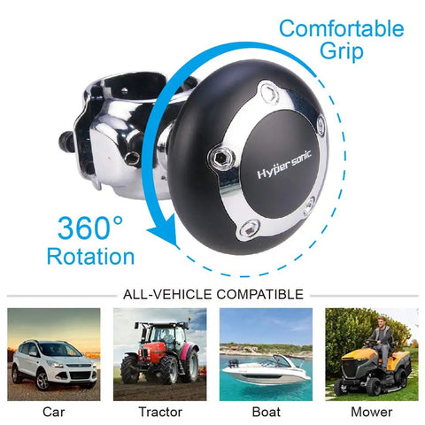 Power Handle Steering Wheel Spinner Knob For Easy Driving And Comfy Grip Reduces Fatigue One Hand Operation Car Accessory