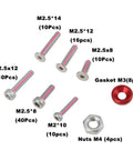 108 Piece Hex Socket Screw And Washer Kit For 1 By 18 Scale RC Cars Including Granite Typhon Mojave Grom, assorted screws, washers