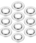 10 Pack Fire Sprinkler Cover Plates Feature Slick Sliding Expandable Design Blocks Dust And Grime For Ceiling Or Wall Setup, silver circular plates.