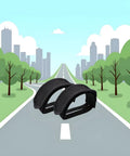 Two Pack Black Bike Pedal Toe Straps For Fixed Gear And Regular Cycling With Beam Design Durable Heavy Duty Foot Straps