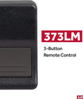 Close-up of a Two Pack 373LM Three Button Garage Door Remote Controls For Compatible Openers, Easy Setup And Fast Sync, Reliable Range.