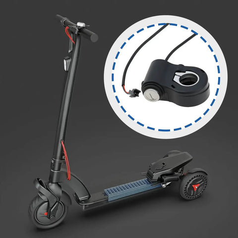 24V-72V E Bike Ignition Switch With 2 Keys And 2 Pin SM Connector For Handlebar Twist Throttle, Rugged Plastic And Metal Build, 1.5 Meter Wire, Easy No Fuss Secure Start For Your Electric Bicycle