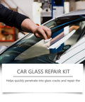 Car owner using Windshield Crack Repair Kit With Advanced Glass Repair Liquid For Cracks And Chips DIY Fast Fix That Deeply Penetrates