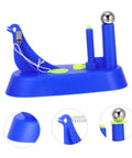 Hands On Pendulum Inertia Demonstrator for classroom and homeschool physics experiments, blue plastic base, metal pendulum ball.