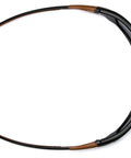 Top view of Carbondale Safety Sunglasses with Sandstone Bronze Lens and Black Tan Frame built for the jobsite ANSI Z87.1 Impact Eyewear.