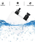 Solar Cable Entry Gland With Preinstalled 10 Ft 10AWG Extension Cable UV Resistant Dual Cable Entry Housing submerged in water