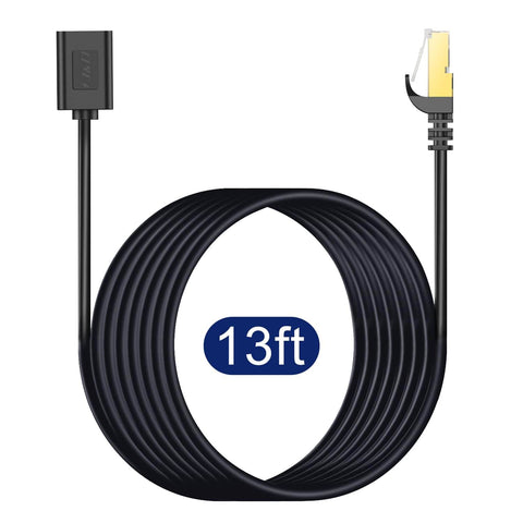 Ethernet Extension Cable Cat6 Cat5e Cat5 Shielded RJ45 Male To Female 13 Feet High Speed Network Cable Up To 1000 Mbps