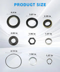 Beefed Up Axle Seal Kit With Outer Dust Seal Inner Tube Seal Needle Bearing Snap Ring And Thrust Washer For Ford Super Duty size chart