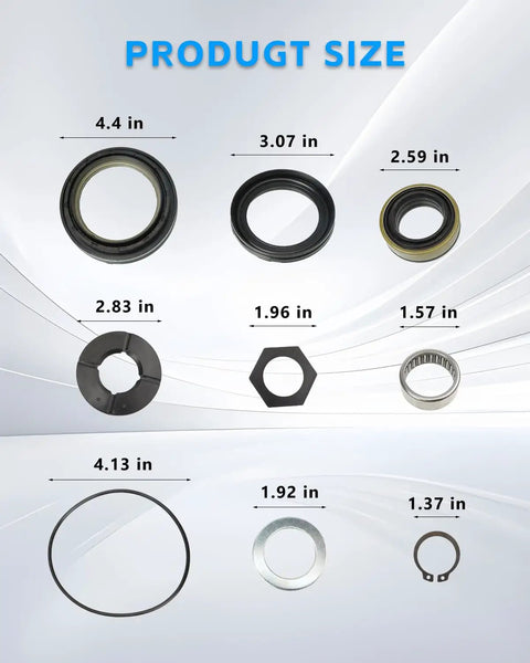 Beefed Up Axle Seal Kit With Outer Dust Seal Inner Tube Seal Needle Bearing Snap Ring And Thrust Washer For Ford Super Duty size chart