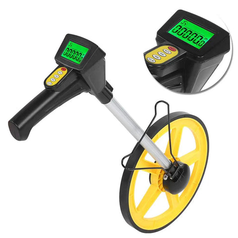 Ycauty Wheel Rangefinder with LCD Display Lightweight Measuring Wheel for Accurate Measurements on Roads 12.5inch with digital display.