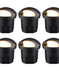 6W Well Lights Landscape LED Kit Pack Of 6 No Glare Outdoor In Ground Lights For Pathways And Gardens 320 Lumens 3000K Warm White