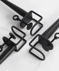 Adjustable Clamp Leg For DIY Coffee And Console Tables, Black Metal Leg With Floor Protectors, No Punching Design To Protect Desktop