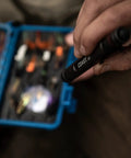 G20 Inspection Beam LED Penlight With Handy Pocket Clip and Edge to Edge Brightness illuminating tools in blue case