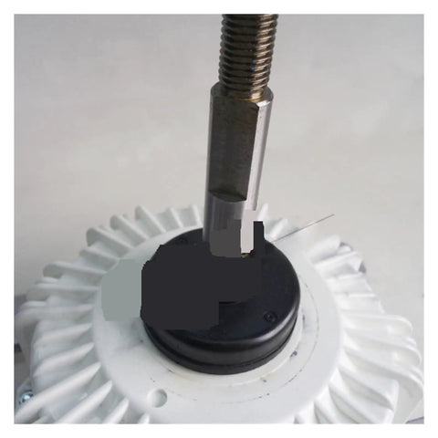 Top view of Cooling DC Motor For HVAC Accessories WZDK450-38G DMSBH8PKB Replacement Part with central shaft detail.