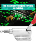 Galvanized Iron 10mm Push Pull Toggle Clamp Heavy Duty 60Kg Capacity Quick Release Clamp on circuit board background