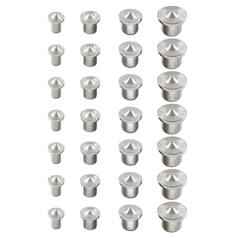 Dowel And Tenon Center Transfer Plugs Set 40 Piece Pro Grade For DIY Woodworkers In Four Sizes One Quarter Inch Five Sixteenths Inch Three Eighths