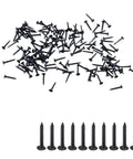 Heavy Steel Upholstery Carpet Tacks Bulk For Furniture Repair And Woodworking Knockout Durability With Blued Rust Resistant Finish Perfect For Stair Runners And Boot Sole Repair Solid As Rock - 500 pack of precision cut black tacks.